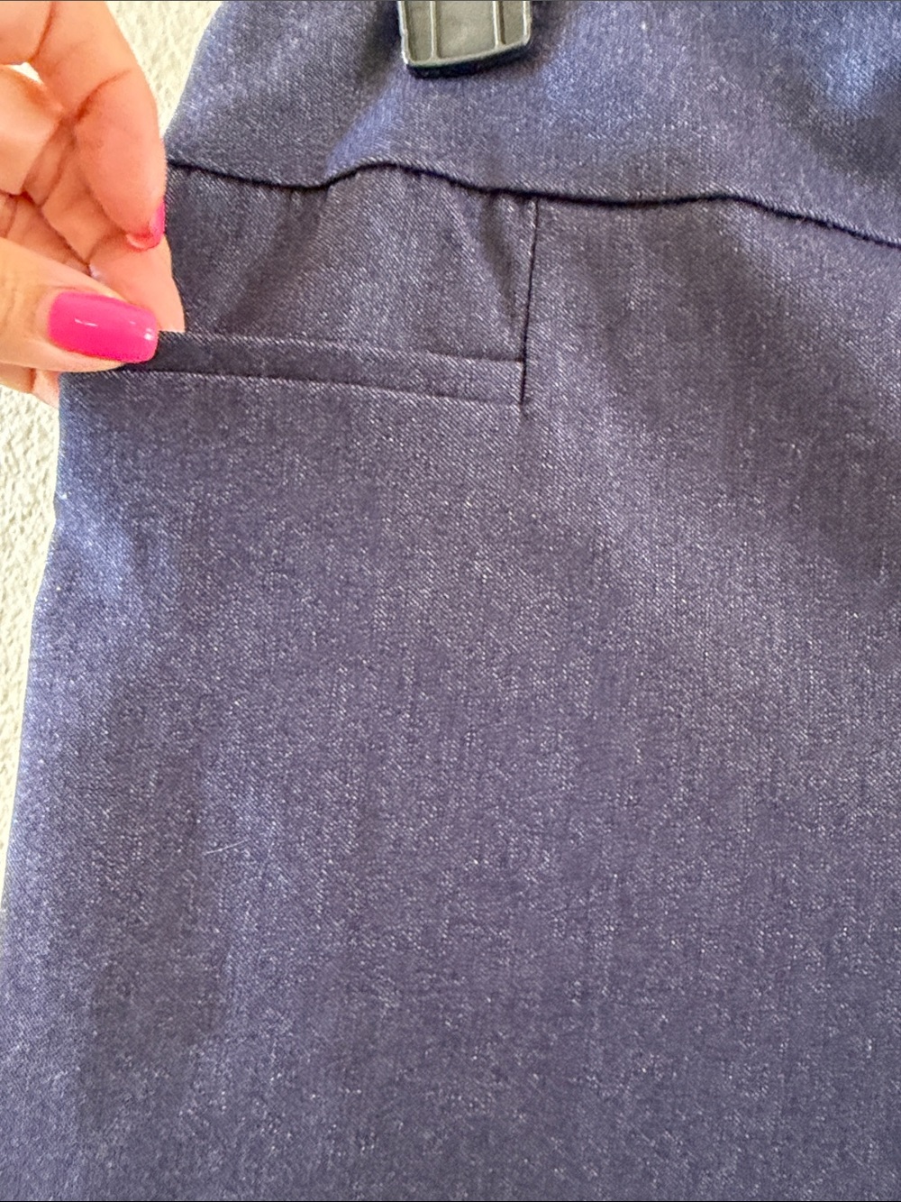 Cato Dark Blue Stretch Bermuda Shorts - Picture 3 of 6